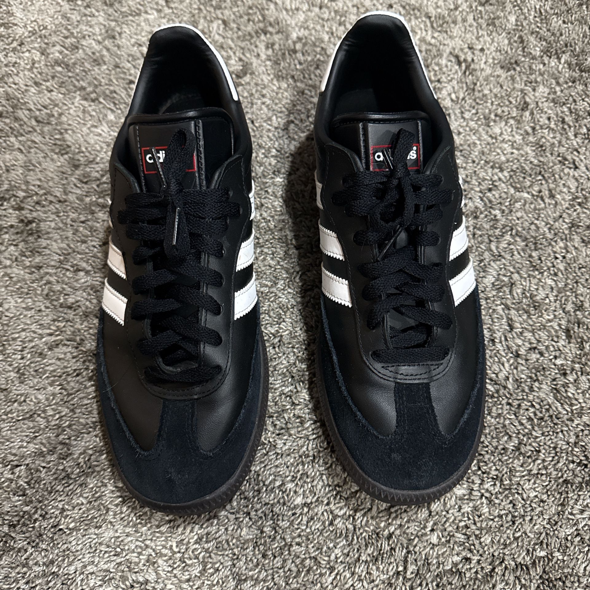 Men’s Black and White adidas Samba OG trainers