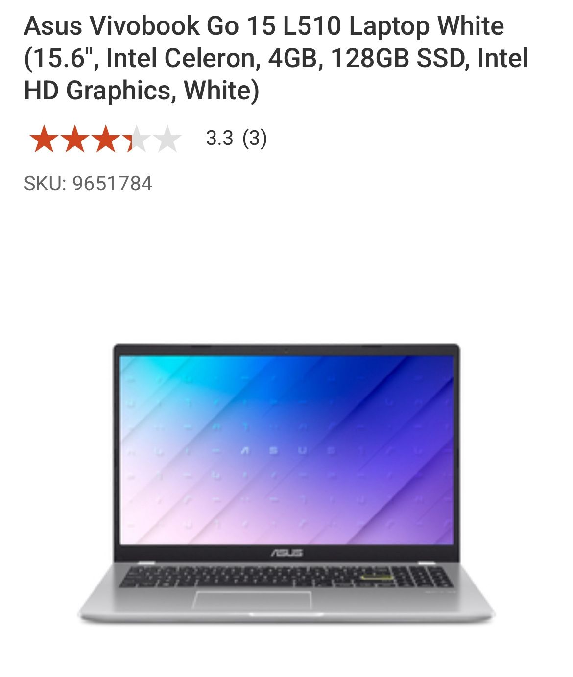 Asus Vivobook Laptop