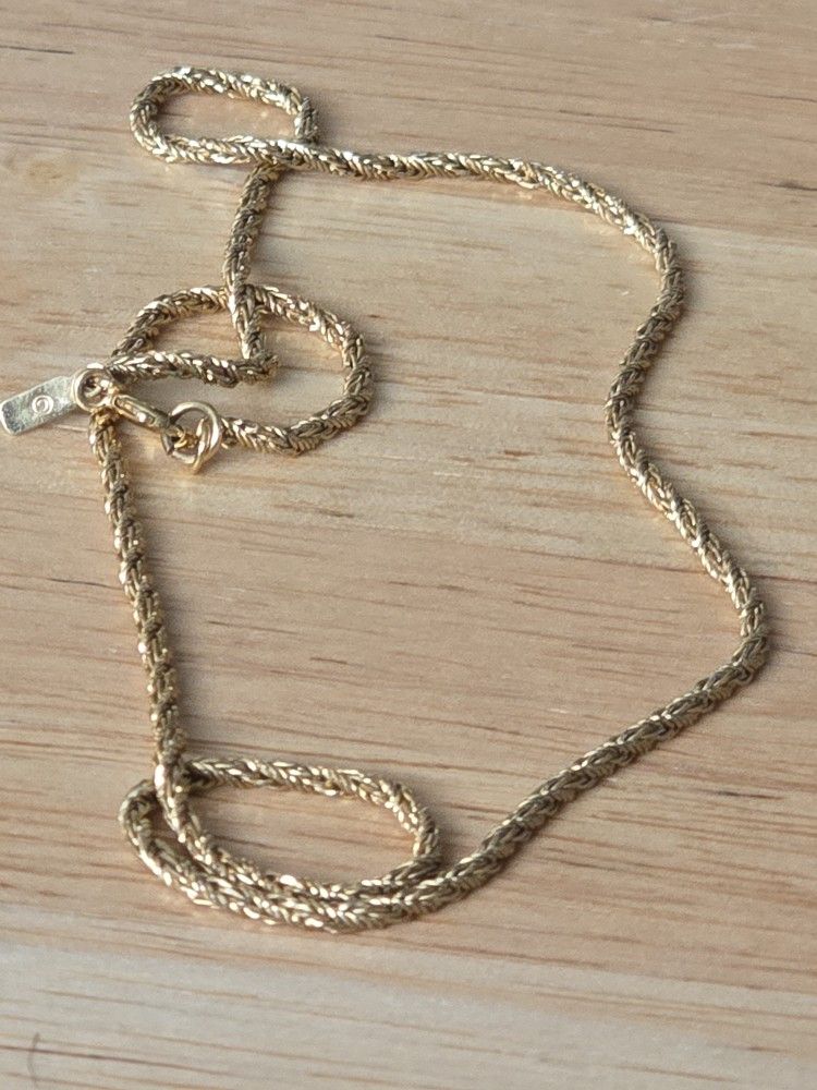 Monet Gold Tone Chain.
