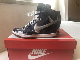 Silver nike wedge dunks cheap