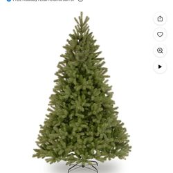 New National Tree 7 1/2’ Un-Lit Artificial Downswept Douglass Fir Tree.