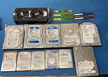 Computer Parts CPU GPU MOTHERBOARD RAM HARD DRIVE UNTESTED