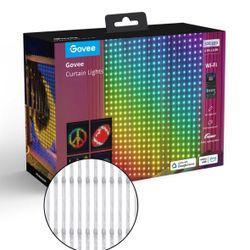 Govee 4.9ft RGBIC Smart Curtain Lights Brand New In Box