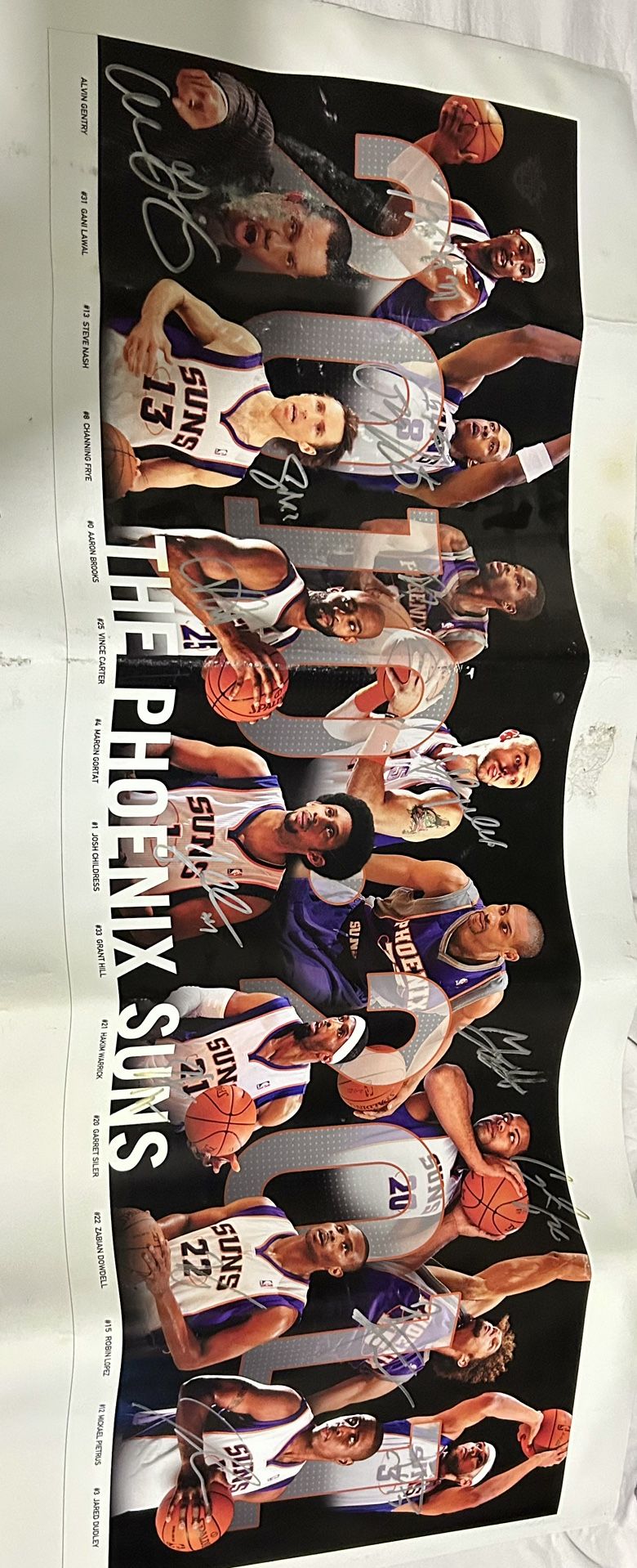2010-2011 Suns Poster Signed