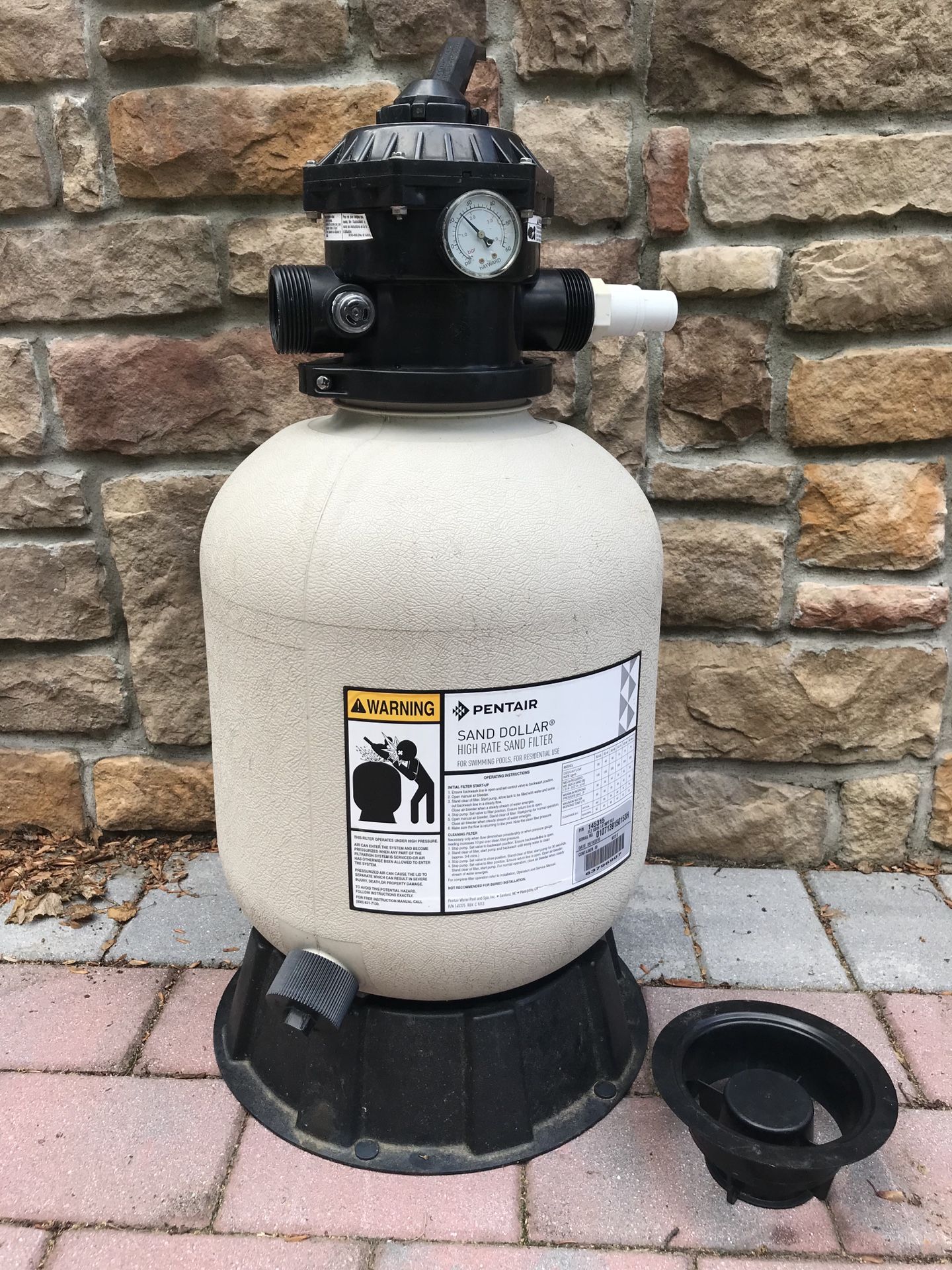 Pentair - High Rate Sand Filter for pool.