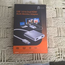 USB 3.0 to Dual HDMI Multi-Monitor Adapter