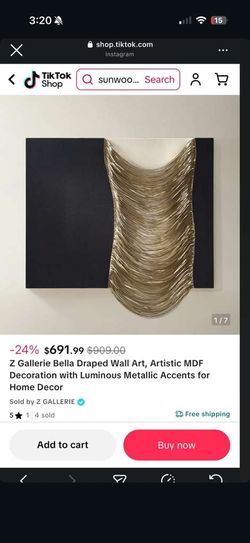 Bella Draped Wall Art