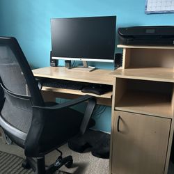 Computer Desk And Chair 