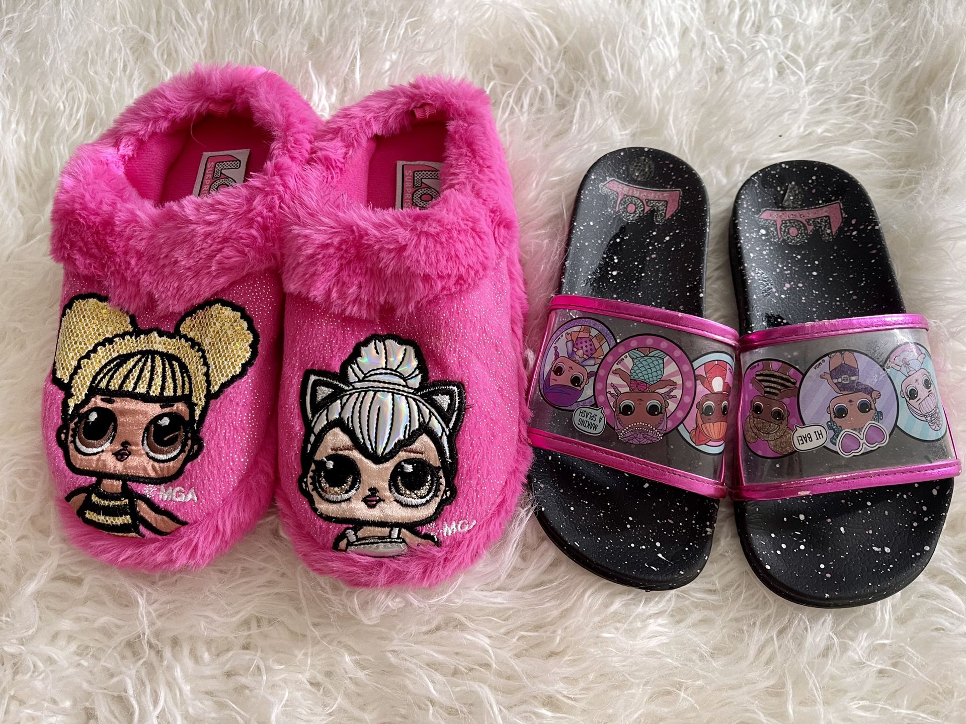 LOL Surprise slippers and slides size 13-1