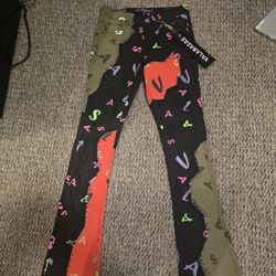 Valabas multi-coloured patchwork jeans 