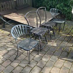 (2) Bar Stool Chairs  & Hammock 