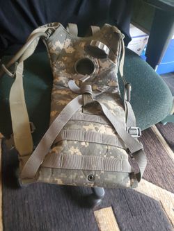 U.S. Military Surplus MOLLE II Hydration System Carrier in the ACU Digital Camouflage pattern
