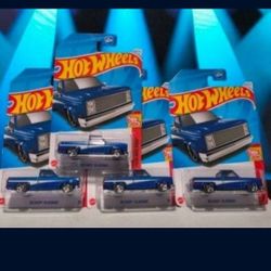 Hot Wheels '83 Chevy Silverado Dark Blue $8 Each