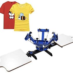 4 Color 2 Station Screen Printer