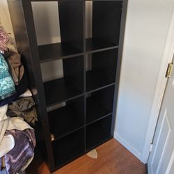 2x4 Ikea Black Cube Shelf