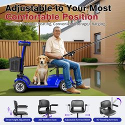 🔥 Amazon Price $489→ NOW $350！4-Wheel Mobility Scooter 419LB Foldable