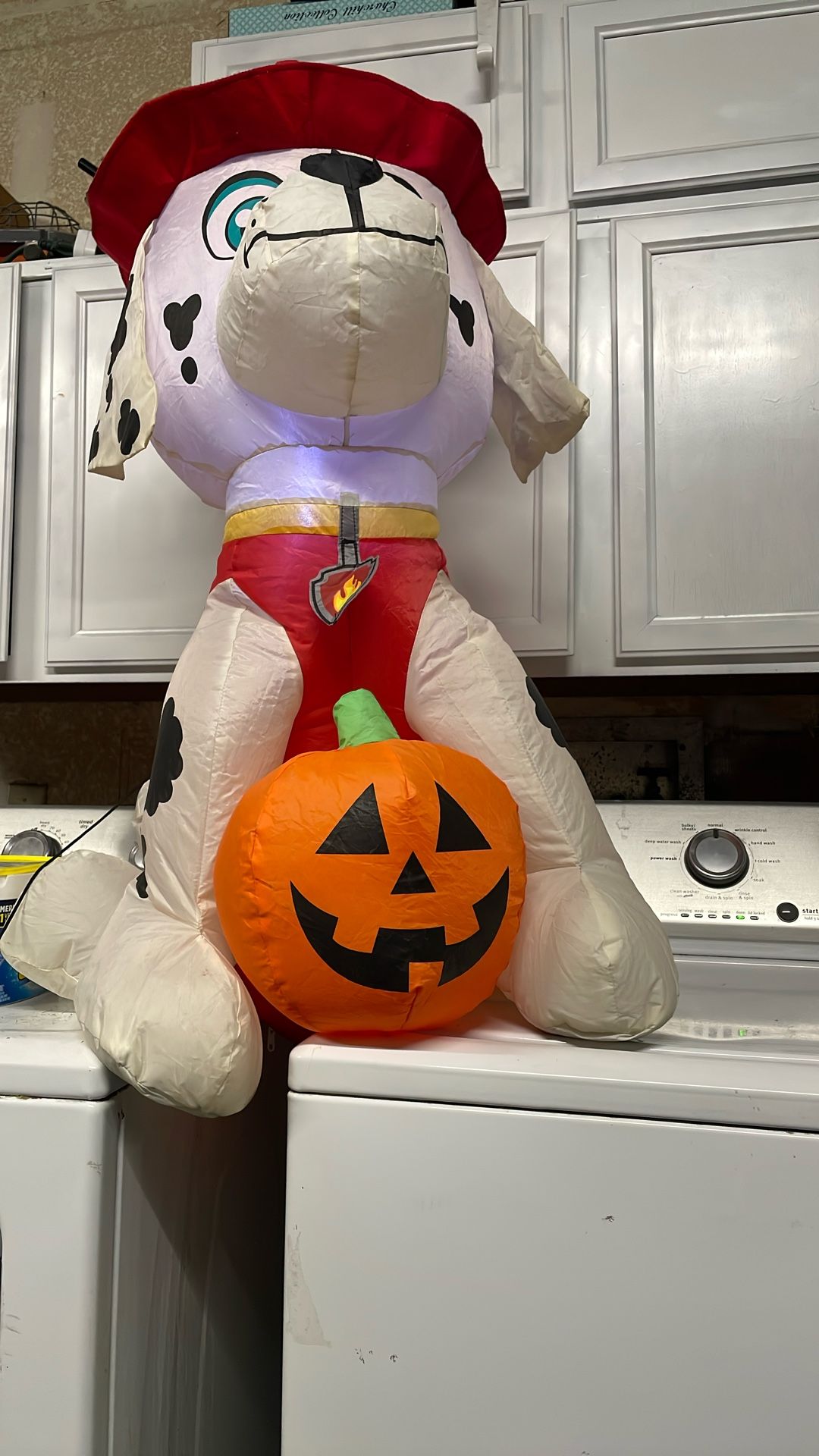 Paw Patrol Marshall Firefighter Halloween Inflatable Light-Up Pumpkin Decoration Kids Outdoor & Indoor Yard Decor