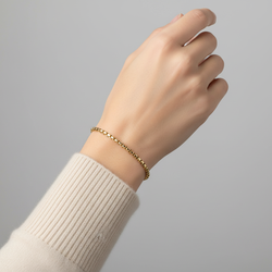 14K Yellow Gold 7.5" Box Link Bracelet