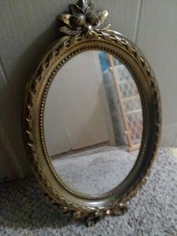 Antique hanging mirror