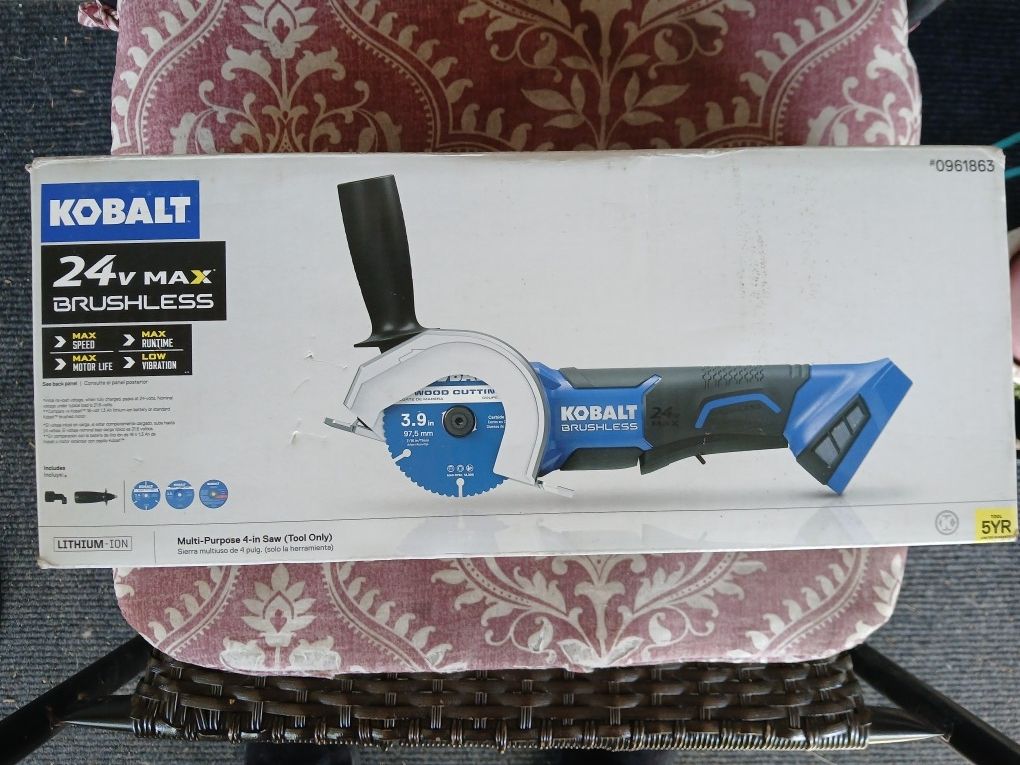 New Kobalt 24v Max Brushless Multi Purpose Saw/Cutter