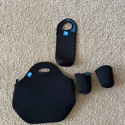 Set Of 4 Lunch Bags Water Bottle Cup Bags