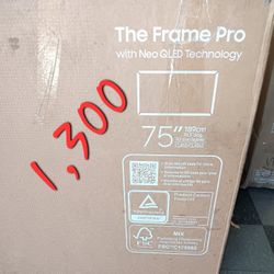 SAMSUNG 75"INCH QLED 4K THE FRAME TV PRO 