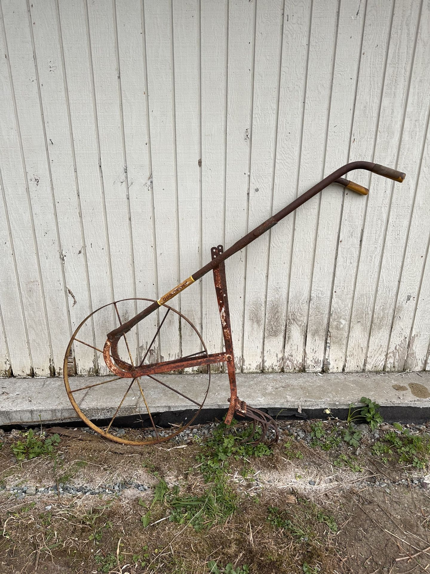 Golden Harvest Wheel Plow Antique