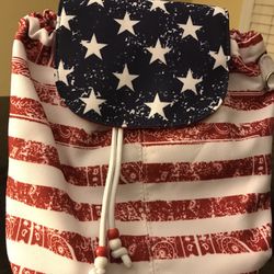 Clair’s Flag Red White Blue Backpack 