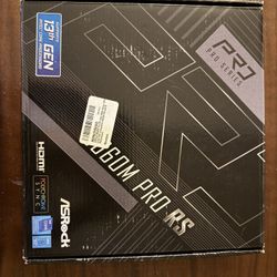 ASRock B660 Pro RS ATX Motherboard – LGA 1700, DDR4 – New