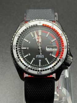 42mm Black Custom Automatic Watch