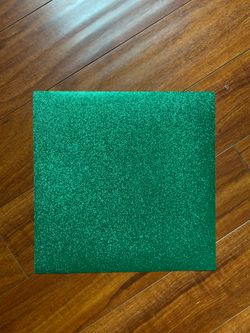 Non shedding Emerald Green Glitter Cardstock die cutting for Crafting, perfect for silhouette cameo potrait Cricut brother scan n cut machine