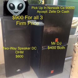 B52 PA-1515X Dual 15" Two-Way Speaker DC OHM / Mr DJ PRO6000SUB 