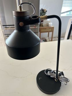 Black modern/industrial desk lamp