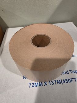 Reinforced water activated gummed tape