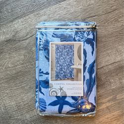 Blue Shower Curtain