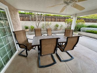 Heavy-Duty Costco Patio Dining Set - Table & 6 Chairs