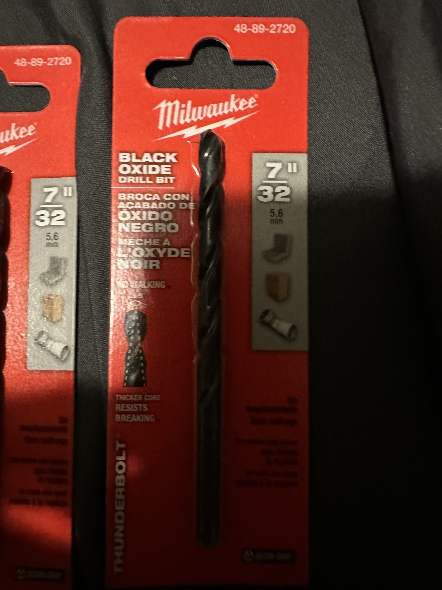 Milwaukee 7/32" Black Oxide Drill Bits - General Purpose