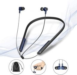 NEW Bluetooth Headphone Neckband, Lightweight Super-Bass Stereo Wireless Earbuds, Waterproof and Noise Cancelling for Workout