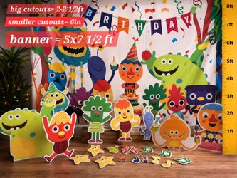 Super Simple Songs Birthday Party Decorations with Banner