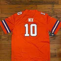 Broncos Nix Navy JERSEY #10 White, Navy, Orange Adult And Youth