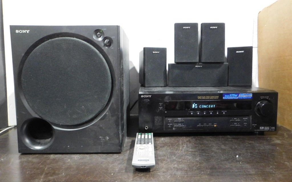 Sony Surround Stereo Receiver & Speaker System w/ Subwoofer