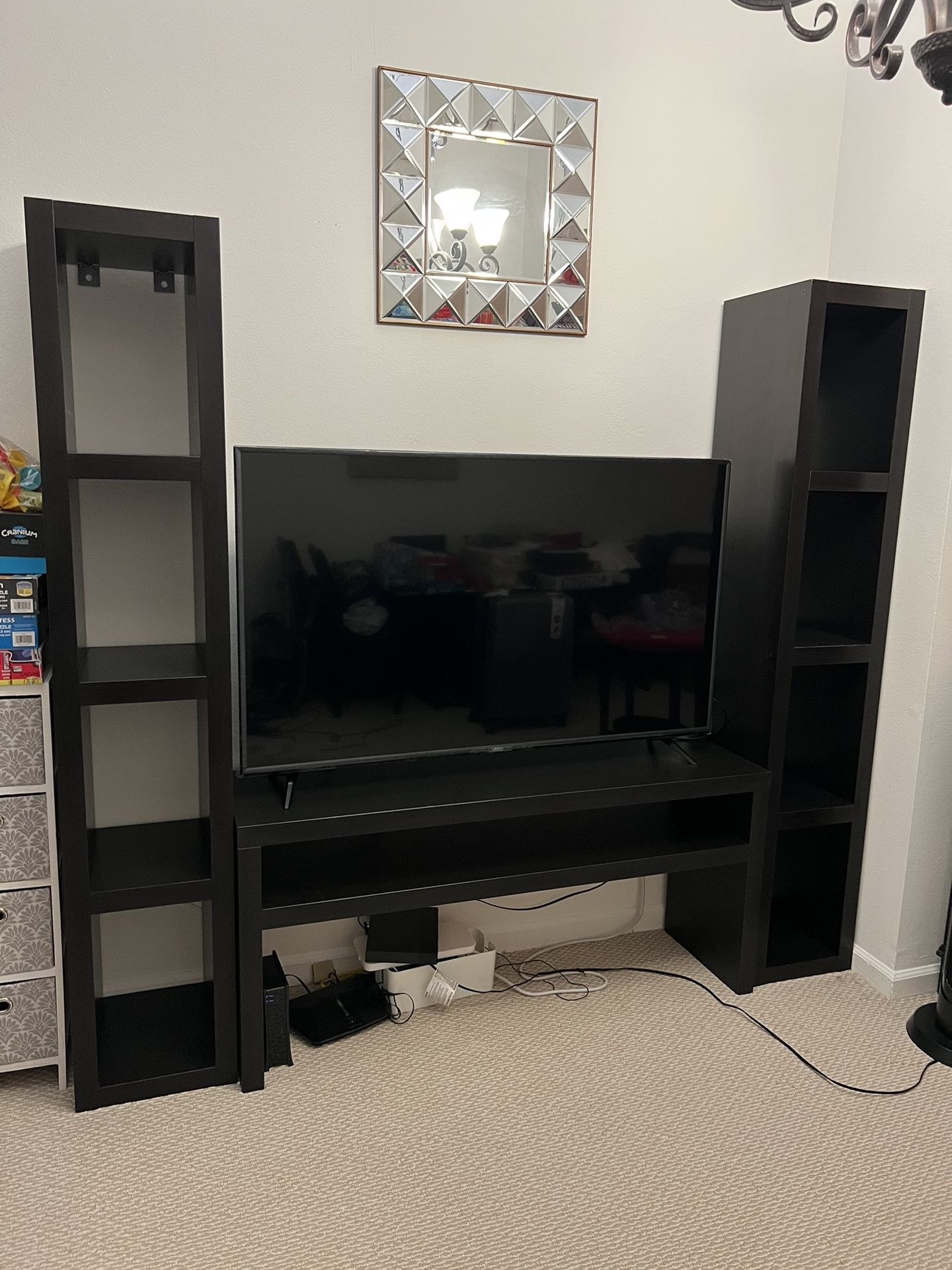 IKEA- 2 Bookshelves And Tv Stand 