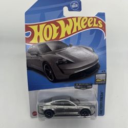 Hot Wheels Zamac 2023 Porsche Taycan Turbo S Silver Car 1/64 Kids Toy NEW