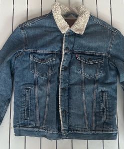 Levi's Premium Sherpa-Lined Denim Trucker Jacket