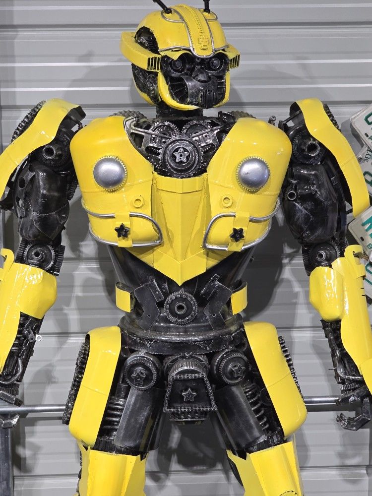 Life Size Statues Russian Designer Made From 100% Car Parts