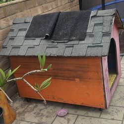 Mobile Dog House (Wheels Attached)