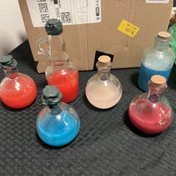 Potion bottles and supplies