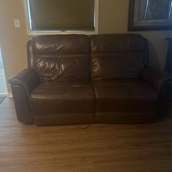 Reclining Leather Couch