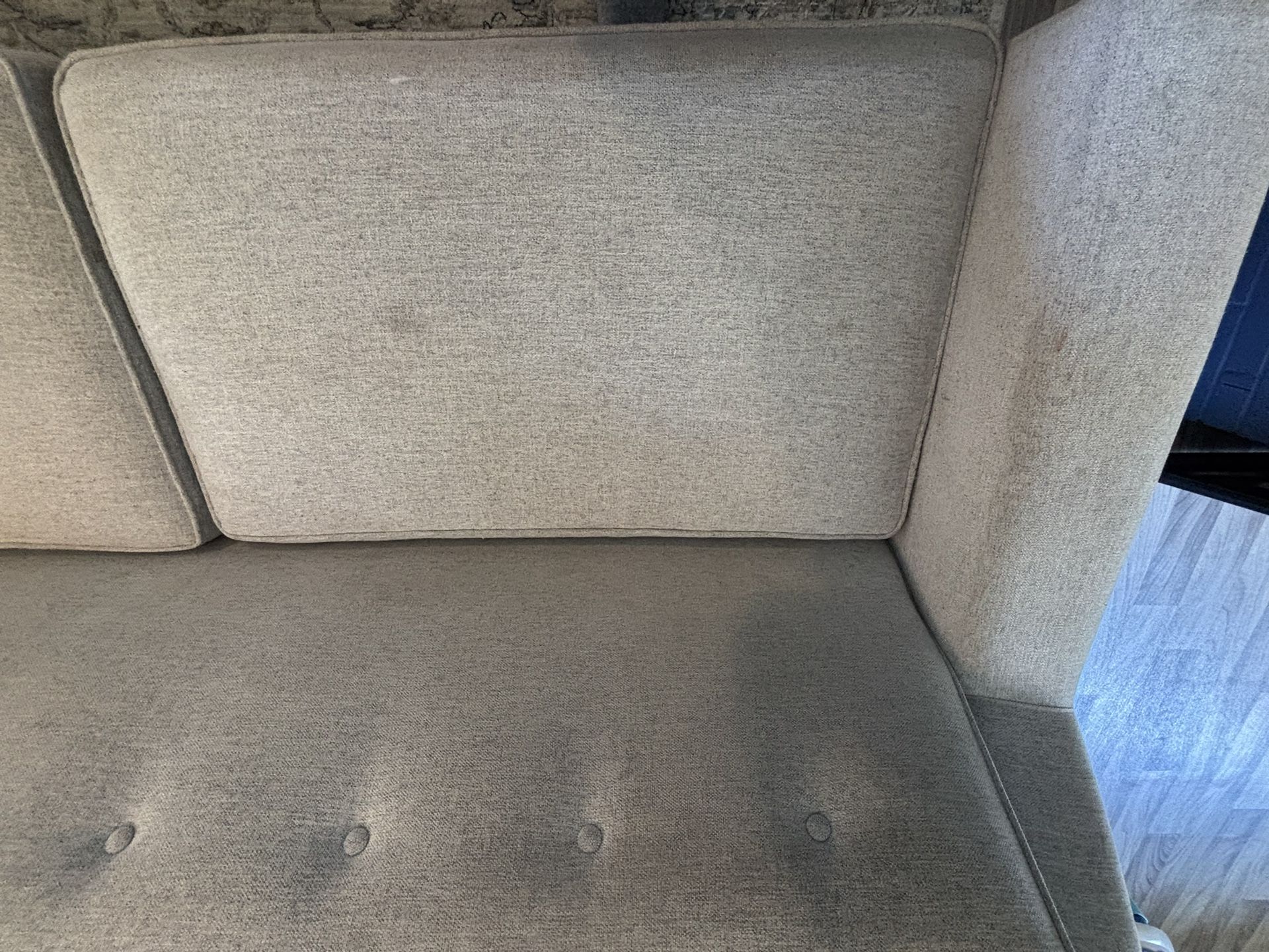Light Gray Mid century Couch 