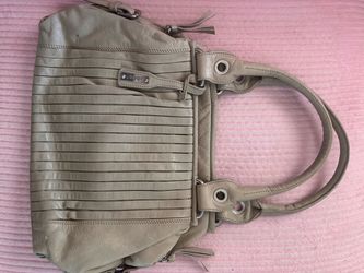Abro Leather Handbag Taupe